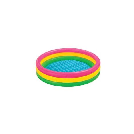 PISCINA GONFIABILE TONDA 3 ANELLI  +2 ANNI  ø cm.147x33h.  peso kg.1,76 (57422)    INTEX