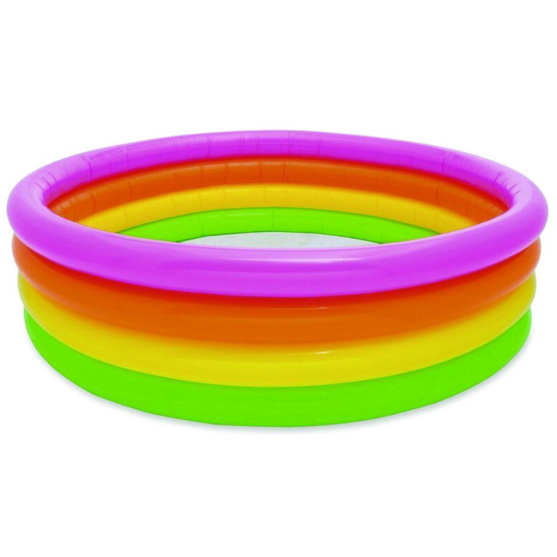 Piscina gonfiabile tonda 4 anelli +3 anni - ø cm.168x46h. - peso kg.2,6 (art.56441)