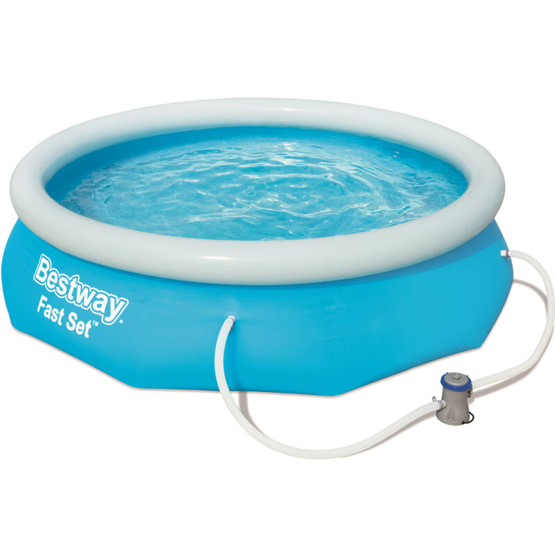 Piscina Fuori Terra Autoportante Bestway Fast Set 305x76 cm Pompa Filtro a Cartuccia da 1.249 litri/ora