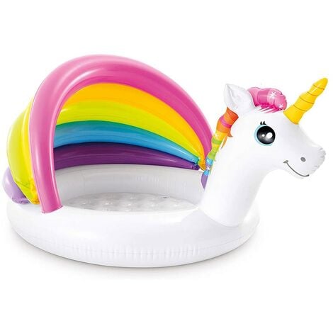 Unicorno Gonfiabile Gigante Isola Materassino Mare Piscina Maxi 224X164 Cm  - ND - Piscine e giochi in spiaggia - Giocattoli