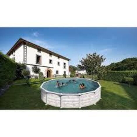 PISCINA GRE DESMONTABLE GROENLANDIA 500X300X132 CMTS ASPECTO NORDICO