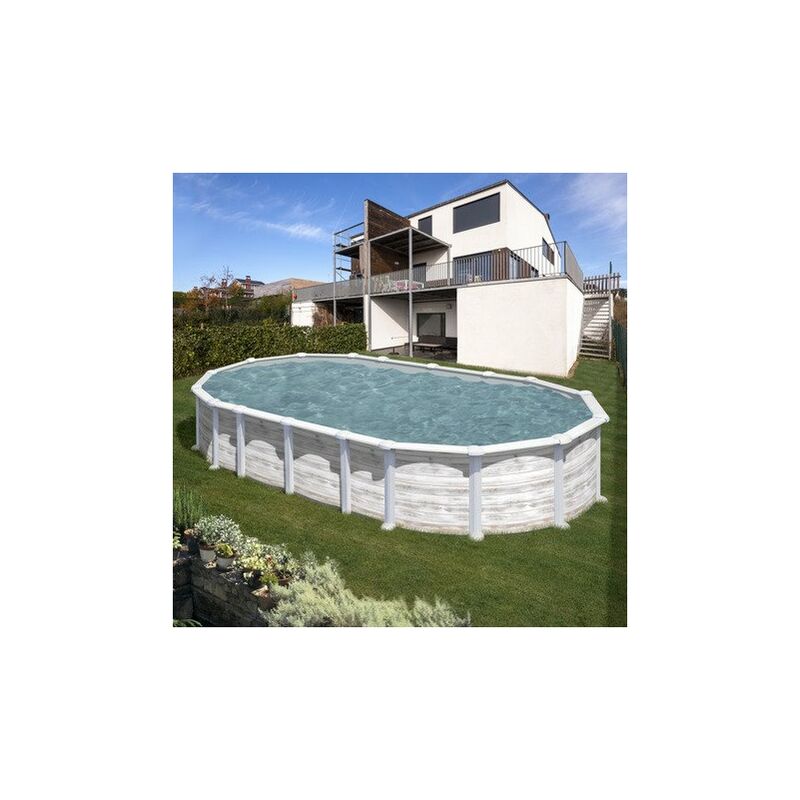 Piscina Gre Desmontable Islandia 730X375X132 Cmts Aspecto Nordico