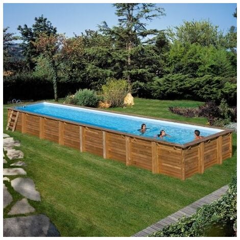 Piscina Gre Rectangular De Madera Sumbaypool Cardamon 12 Mts X 4 Mts X 1.46 Mts De Alto