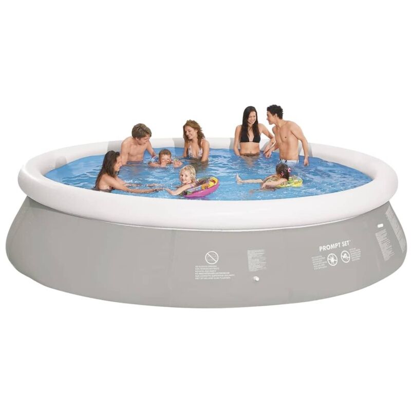Jilong - Piscina Inflable Redonda Gris 450X122 Cm