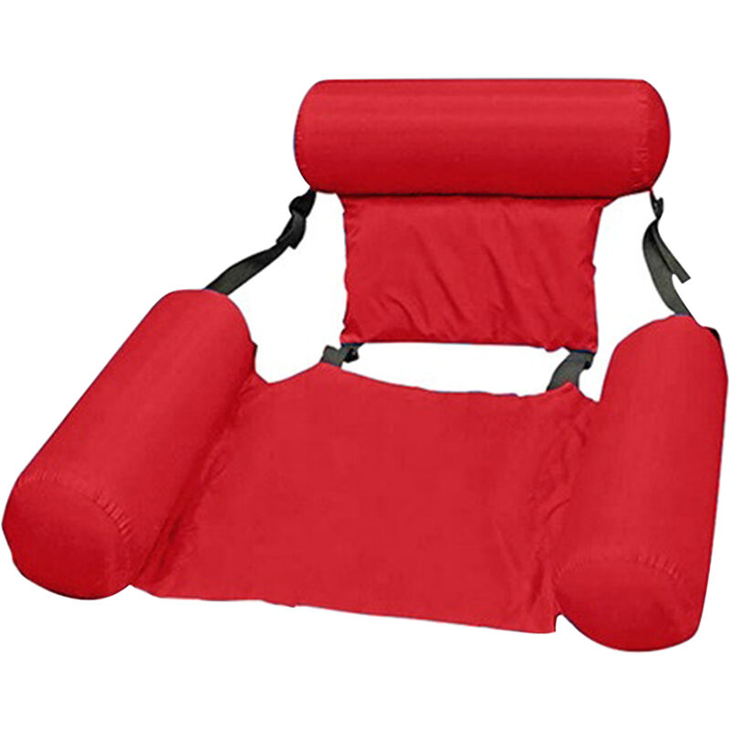 

Asupermall - Piscina Hamaca de agua Flotadores inflables Sofa Cama Hamaca de piscina multiusos Balsas inflables Drifter Flotador Cama, rojo