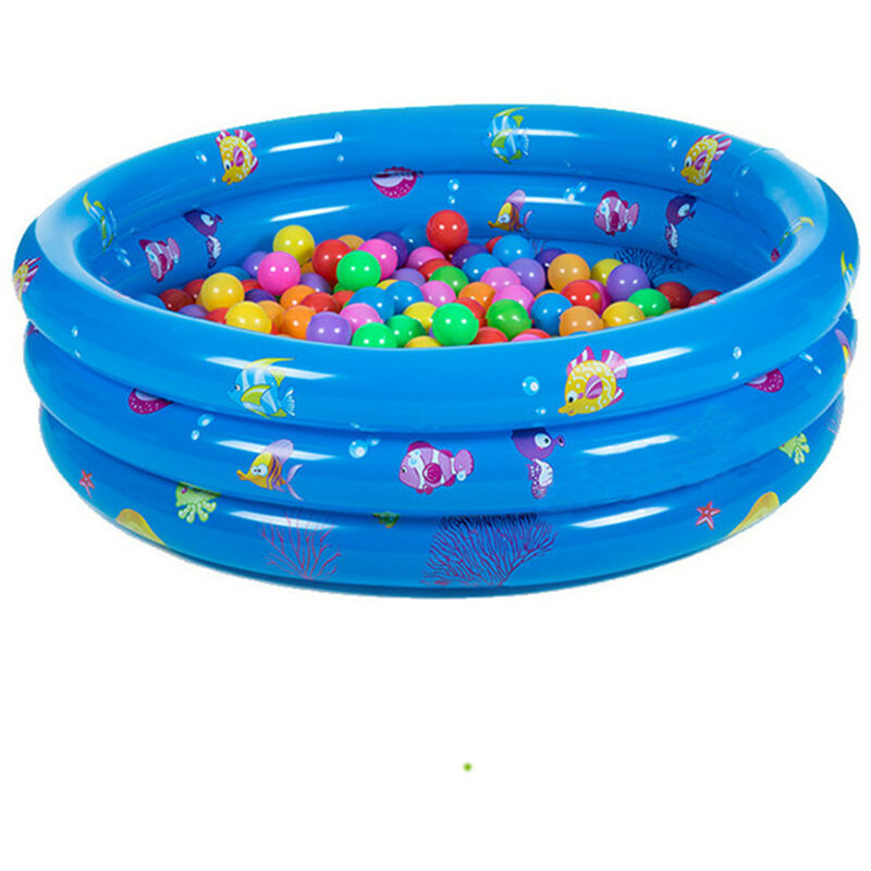 Piscina Hinchable 3 Capas Redonda 100 X 30 Cm Azul