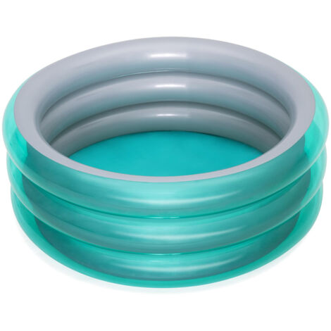 Piscina Hinchable Autoportante Infantil Bestway 150×53 cm Diseño Big Metallic 3-Ring Pool Edad Mayores de 6 Años