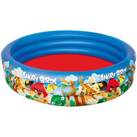 Piscina Hinchable Autoportante Infantil Bestway 152x30 cm Diseño Angry Birds Edad Mayores de 3 Años