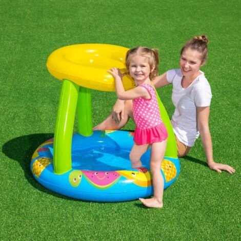 Piscina Hinchable Autoportante Infantil Bestway 94x89x79 cm Parasol Diseño Fruit Canopy Edad Mayores de 2 Años
