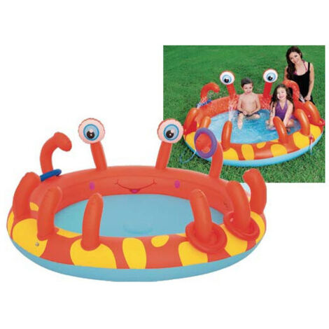 Piscina hinchable cangrejo 165x150x63 cm 53058
