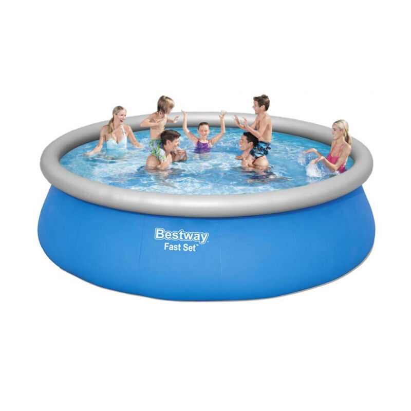 Bestway - Piscina Hinchable Fast Set 457X122 Cm Con Depuradora Cartucho 3.028 L/H Y Escalera