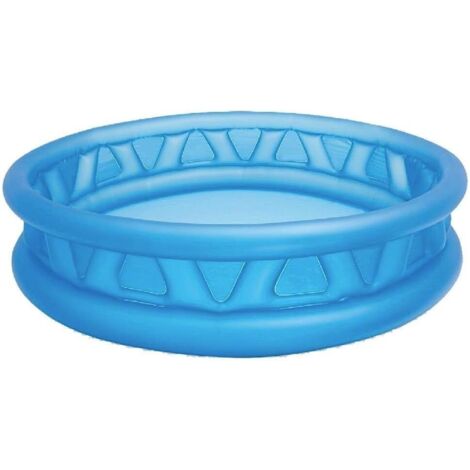 Piscina hinchable infantil, 188x46 cm, 790 litros, 3 cámaras de aire, Color azul, Vinilo resistente, Tapón de desagüe, Incluye parche de reparación, Uso exterior niños +3 años (58431)