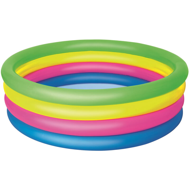 Piscina Hinchable Infantil 4 Aros Arcoiris 157X46 Cm +3 Años Jardin 51117 - Bestway
