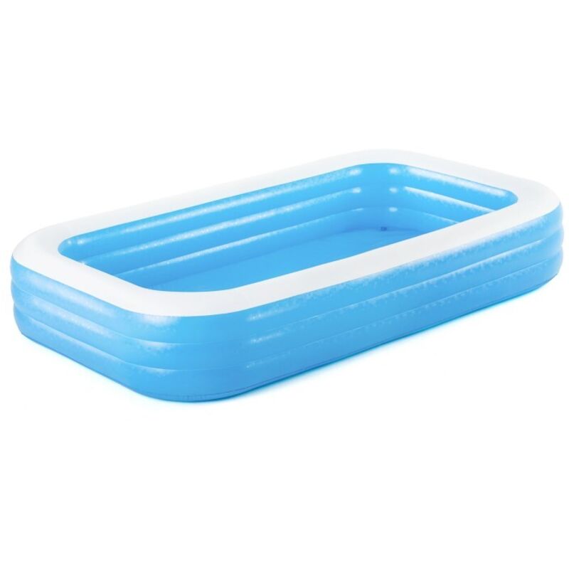 Bestway Blue Rectangular Familiy Pool De Luxe- 3.05m x 1.83m x 56cm - blue
