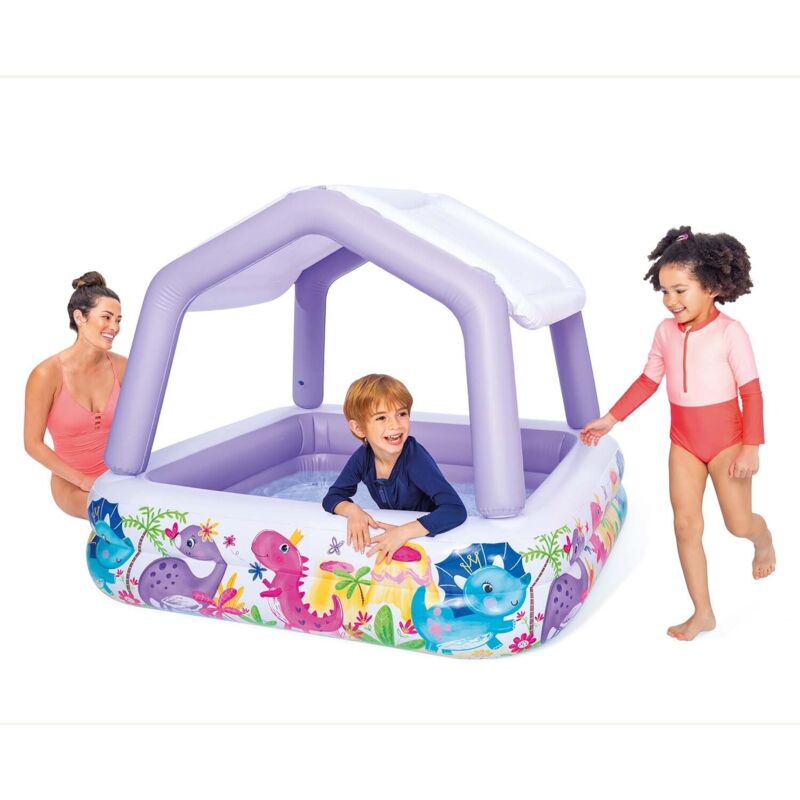 Piscina Hinchable Con Parasol 157X157X122 Cm Intex