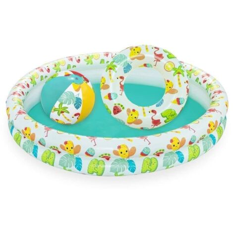 Piscina hinchable multicolor, 122 x 120