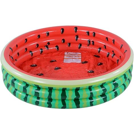 Piscina hinchable, piscina infantil, sandía, hamburguesa, helado, piscina de agua de verano, piscina de bolas de 115 cm (sandía)
