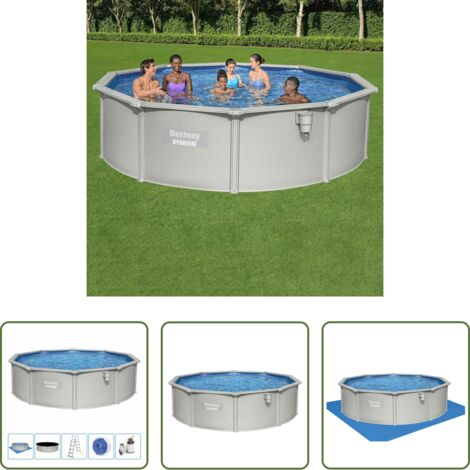 Piscina in acciaio - Bestway Set Piscina Hydrium 460x120 cm