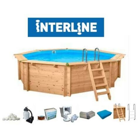 Piscina in legno Bali tonda 440 cm - h 136 cm