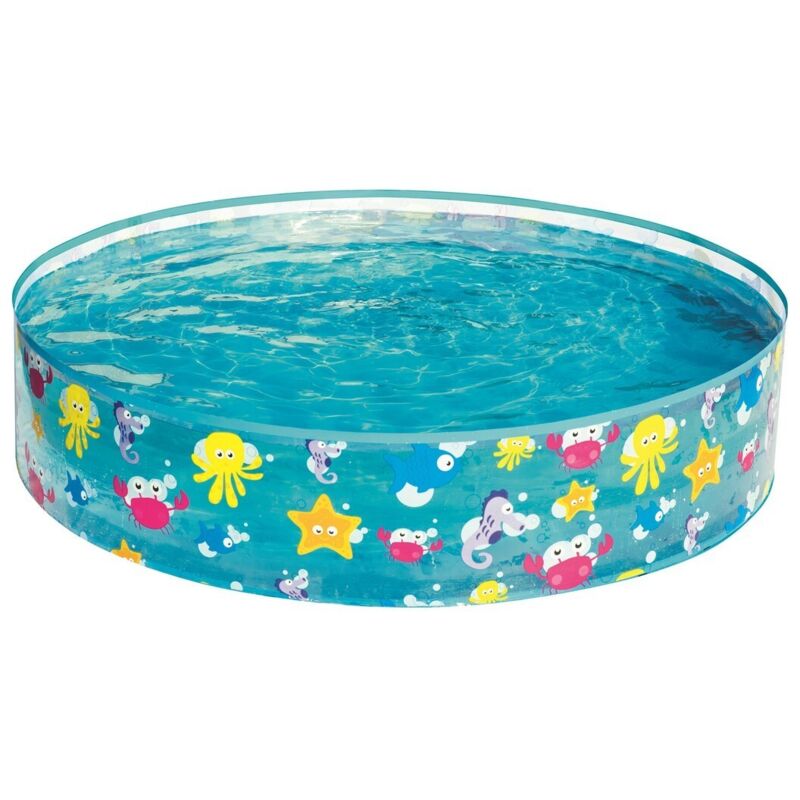 Bestway - Piscine Enfant Rigide pvc Mer 122x25 cm +2 Ans Jardin 55028