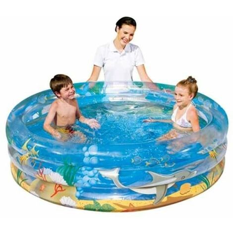 Piscina hinchable 3 aros - 114x25cm intex (57412)