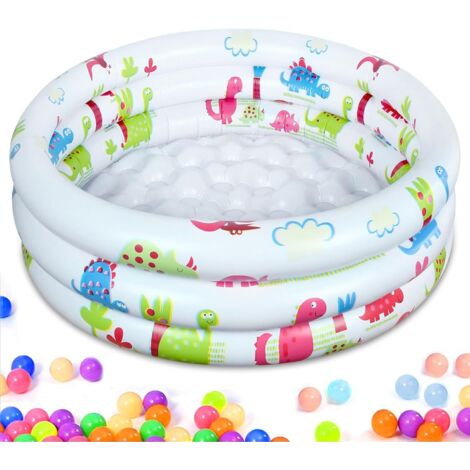 Piscina infantil, piscina hinchable para niños, piscina hinchable para bebés, piscina hinchable para niños, piscina hinchable redonda de Ø 90x22cm, bañera hinchable para bebés para uso interior y exte