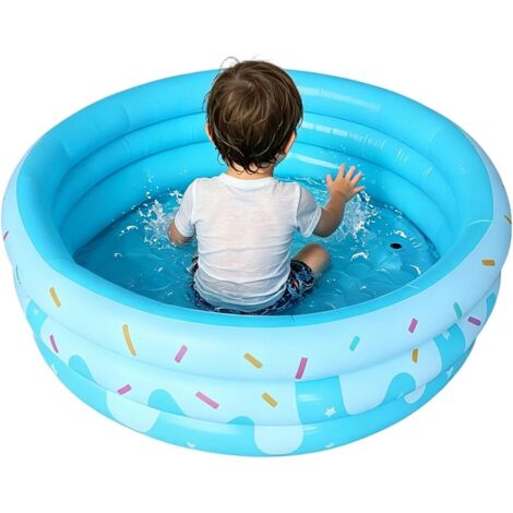 Piscina inflable para niños pequeños  Piscina inflable infantil, para niños, patio trasero, verano, camping, playa, guardería, parques, césped, baño