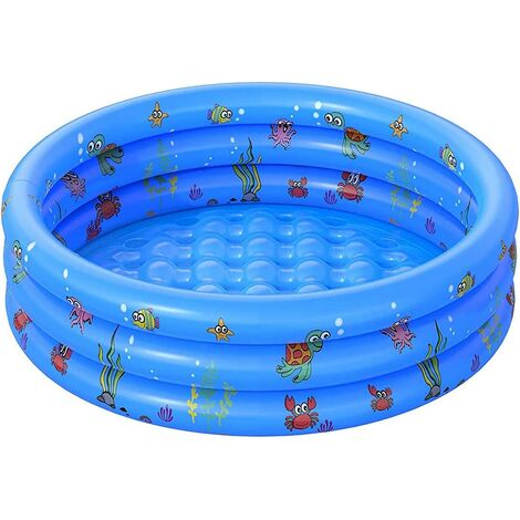 Piscina inflable para nios, PVC grueso inflable, Centro de natación para nios pequeos y adultos, Piscina engrosada para patio trasero, Fiesta en la piscina de verano 150 35 cm