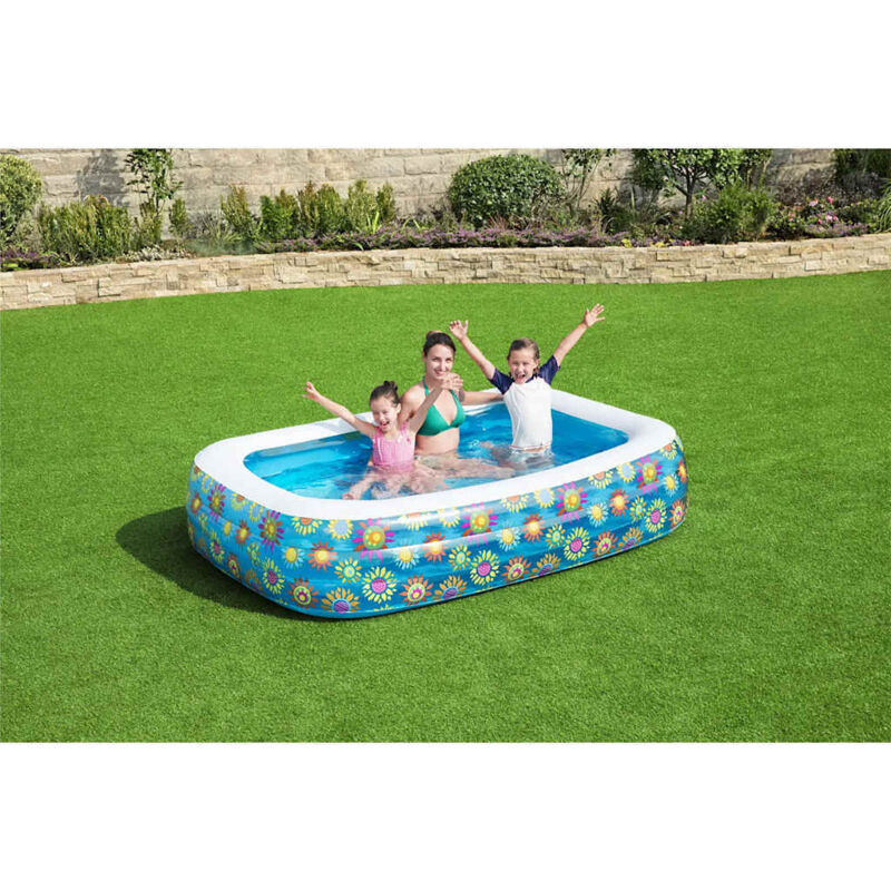 Piscina Hinchable Infantil Azul 229X152X56 Cm Bestway