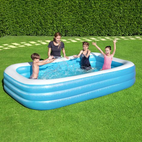 piscina inflable rectangular 305x183x56 cm.