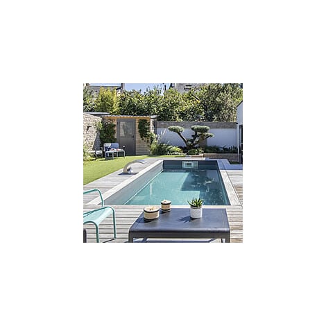 Piscina interrata kit pannelli acciaio rettangolare 6x3 h120 Futura