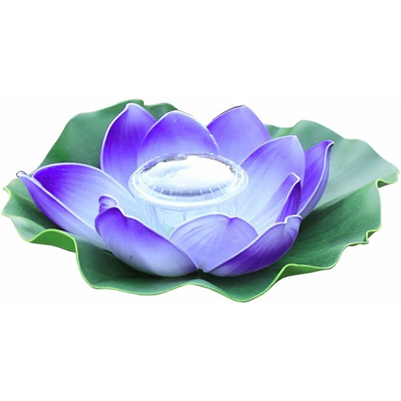 

Zqyrlar - Piscina Lámpara flotante solar Luces de loto LED Impermeable Jardín de flores Linterna solar Lámpara Flor de loto Loto flotante Solar al