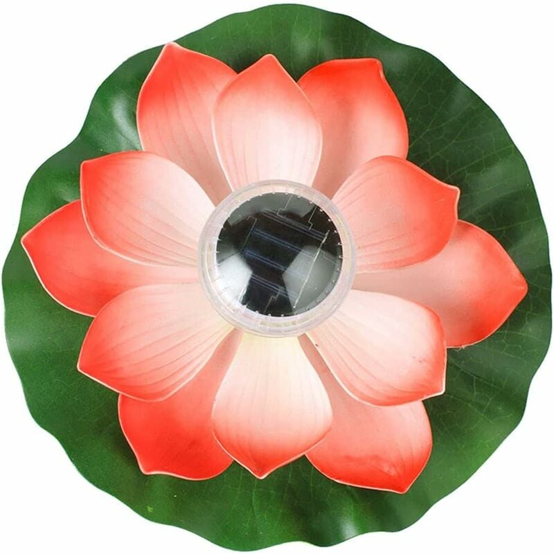 

Abcrital - Piscina Lámpara solar flotante Luces de loto LED Impermeable Jardín de flores Lámpara solar Linterna Flor de loto Loto Solar flotante