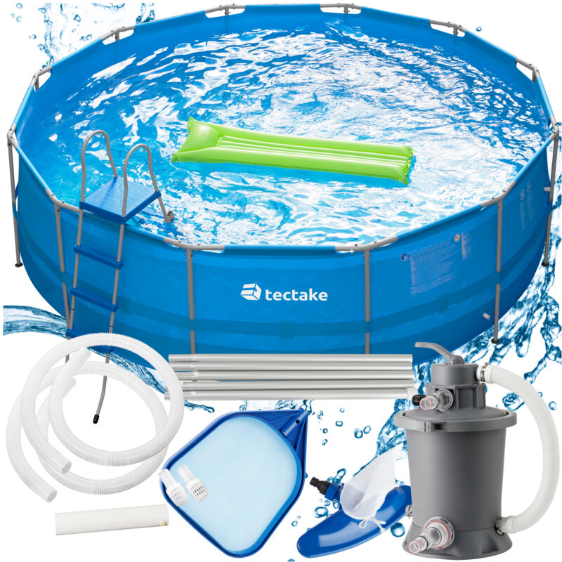 Tectake - Piscina Merina - Piscina Portátil, Piscina Infantil Desmontable, Piscina Tubular Con Filtro - 2