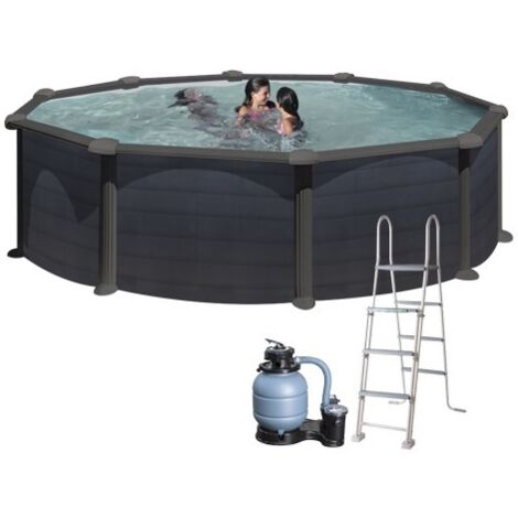 Piscina Ovale in Acciaio Gre Granada Kit PR 458 GF