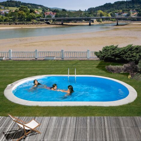 Piscina ovale interrata Sumatra 800x400x120 cm