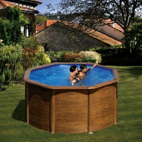 Piscina Pacific Gre Imitacion Madera - Ø240