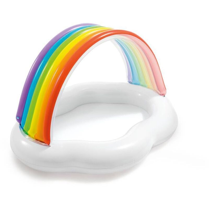 Intex - Piscina Infantil Hinchable Arcoiris 142X119X84 Cm - 57141