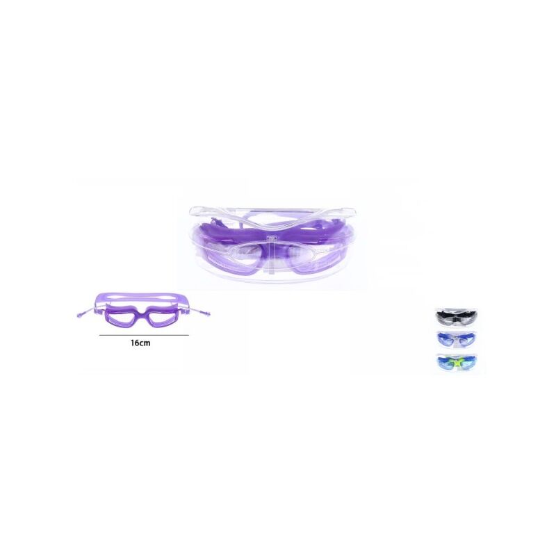 Trade Shop Traesio - Gafas De Natación Piscina Mar Con Lentes Antivaho Ajustables 71566