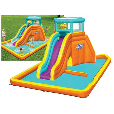 PISCINA PARCO ACQUATICO GONFIABILE PER BAMBINI TIDAL TOWER BESTWAY 565x373x265 cm -53385