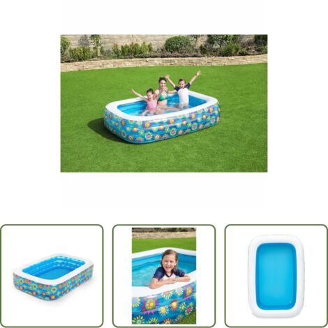 Piscina per bambini - Bestway Piscina Gonfiabile per Bambini Blu 229x152x56 cm
