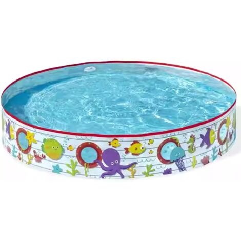 Piscina per bambini, piscina per cani pieghevole, piscina non gonfiabile, vasca da bagno portatile antiscivolo per interni ed esterni (122 cm/48 pollici)