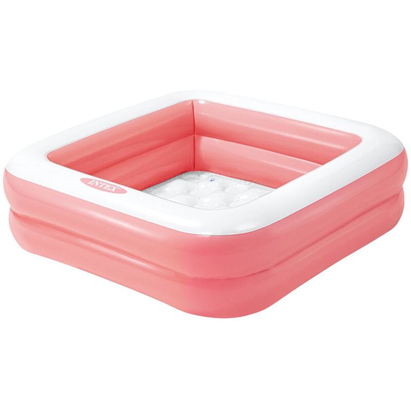 Intex - Piscina per bambini quadrata imbottita - Rosa