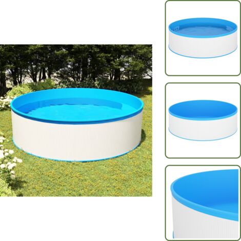 Piscina per giardino - vidaXL Piscina Fuori Terra 350x90 cm Bianca - Piscina per famiglia