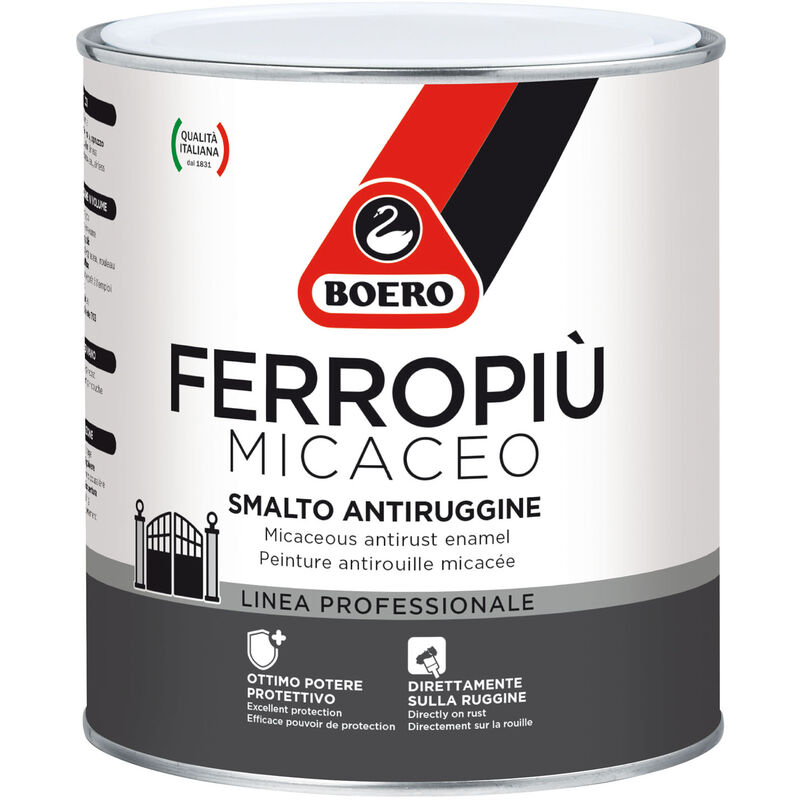 Boero ferropiu' vernice pittura gel smalto antiruggine antichizzante 750 ml colore verde brugheria
