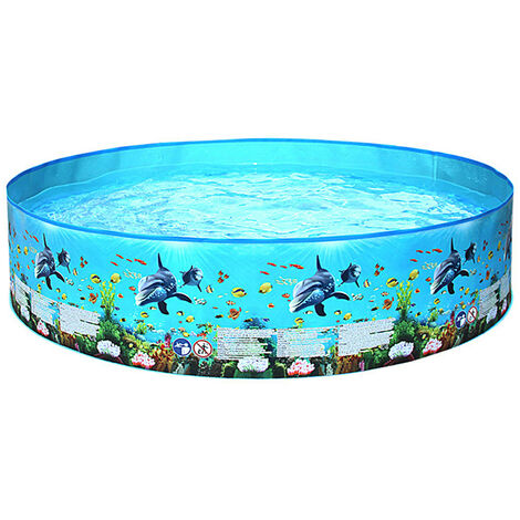 Piscina portátil de plástico duro sin inflación, piscina plegable, piscina familiar, piscina redonda para bebés, niños y adultos