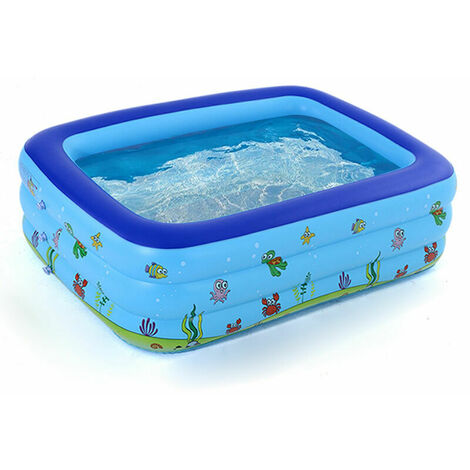 Piscina portátil Piscina inflable para bebés Piscina para niños al aire libre Lavabo para niños Bañera, Modelo: Azul