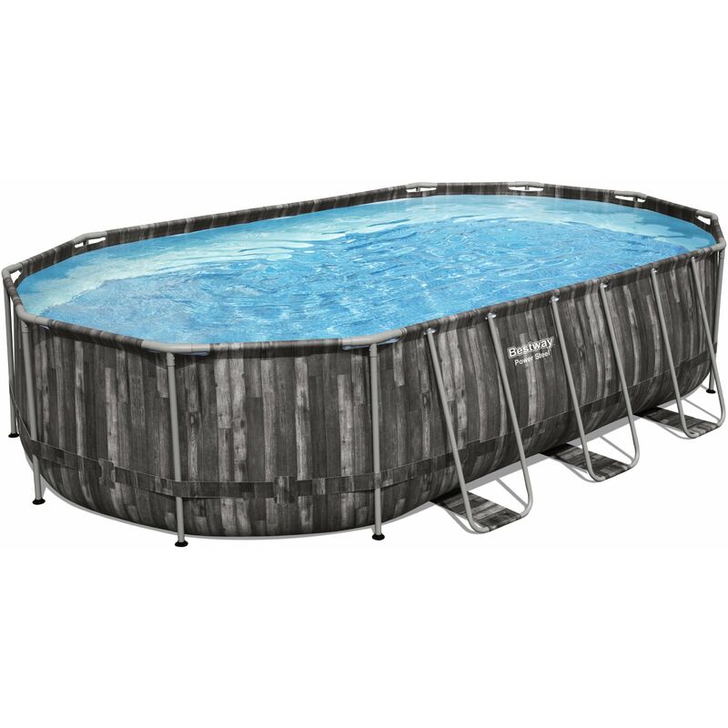 

Piscina Pvc 610x366x122cm Cart Met Marr Power Steel - Bestway