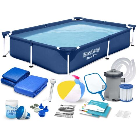 Piscina rectangular 221x150x43 cm 16 en 1 Bestway 56401N