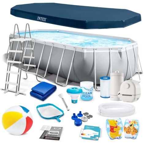Piscina rectangular 610x305x122cm 18en1 Intex 26798